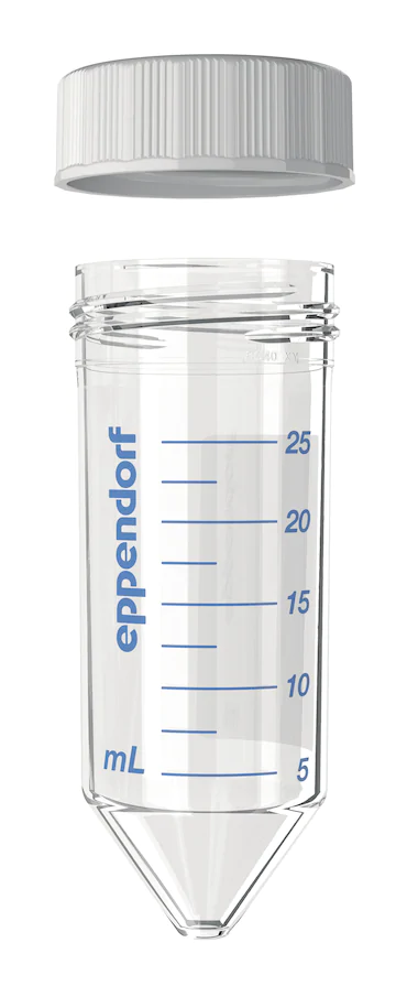 艾本德Eppendorf Conical Tubes 25 mL 帶螺旋蓋, 25 mL, 啟動套裝，4  個單離心管架，6  個轉(zhuǎn)子適配器，轉(zhuǎn)子孔可容納 50  mL 錐形管, PCR 潔凈級, 無